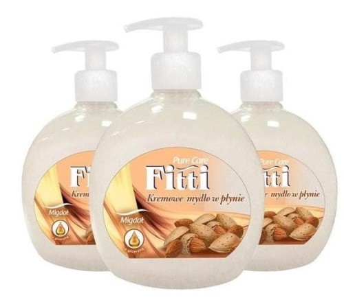 Mydło w płynie z dozownikiem FITTI 500ml migdał *93176