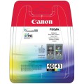 Tusz CANON (PG-40+CL-41/0615B043) czarny+kolor 2szt 330str+303str