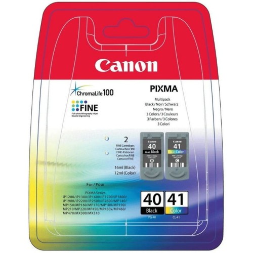 Tusz CANON (PG-40+CL-41/0615B043) czarny+kolor 2szt 330str+303str