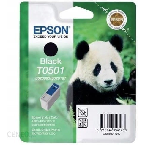 Tusz EPSON (T0501/C13T05014010) czarny 400str Stylus 400/500/600