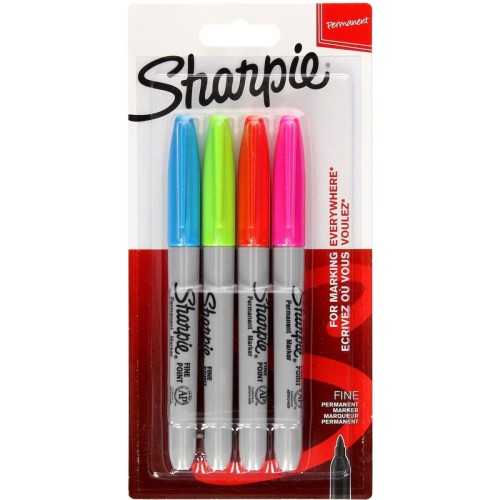 Markery permanentne SHARPIE FINE FUN 4kolory zestaw 2065403
