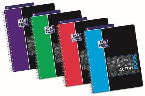 Kołozeszyt A4 80k kratka ACTIVEBOOK mix kolor 400019520 OXFORD STUDENT