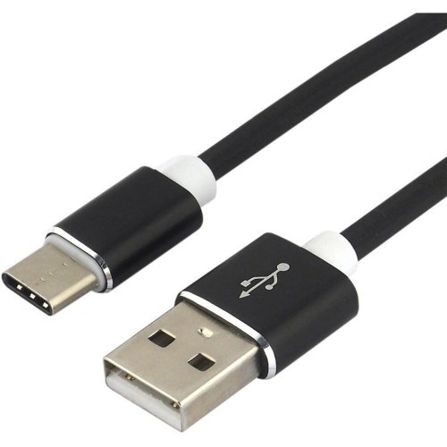Kabel USB - USB-C EVERACTIVE 1,5m 3A czarny (CBS-1.5CB)