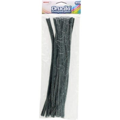 Druciki kreatywne dr21 szare 30cm(40) BREWIS