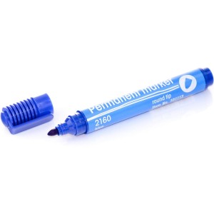 Marker permanentny 2160 niebieski okrągła końcówka 101113 D.RECT