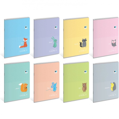 Zeszyt A5 16k. kolor. linia B&B KIDS PASTEL 5563 INTERDRUK