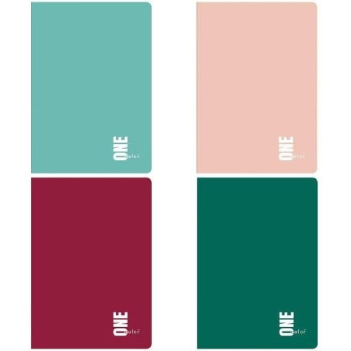 Zeszyt A5 96k. kratka UV KOL.ONE COLOR INTERDRUK *247438