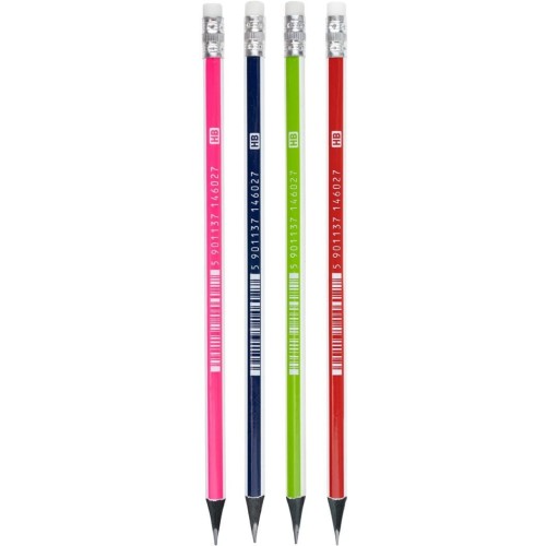 Ołówek grafitowy czarne drewno z gumką HB 206120014 ASTRA