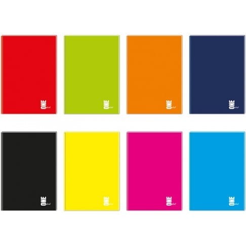 Brulion A5 96 kratka kol.ONE COLOR 0765 INTERDRUK