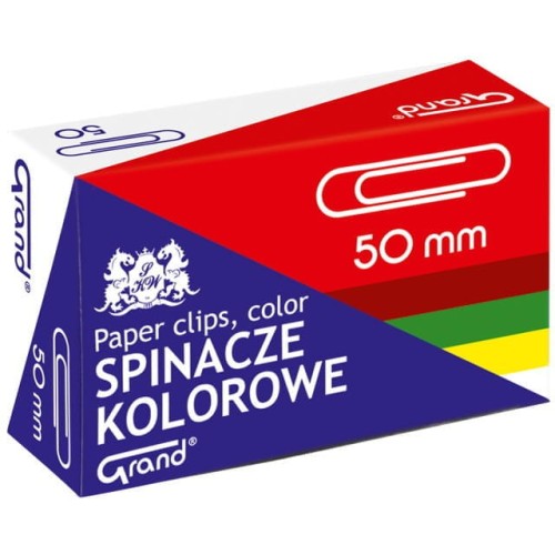 Spinacz kolorowy R-50 -50szt.GRAND 110-1661