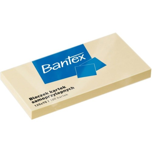 Bloczki samoprzlepne 125x75 100k żółte 400086388 BANTEX