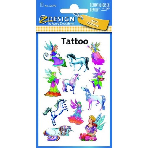 Naklejki tatuaże dla dzieci ELFY 56390 Z-DESIGN KIDS TATTOO AVERY ZWECKFORM