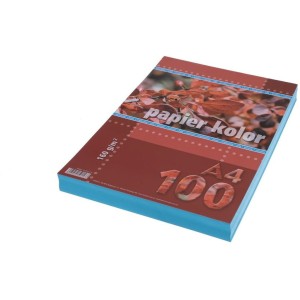 Papier xero A4 160g niebieski 100ark KRESKA