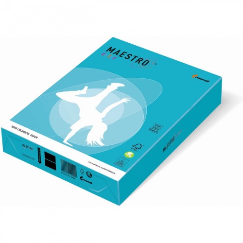 Papier A4 160g MAESTRO COLOR AB48 błękitny intensywny 250a