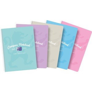 Kołozeszyt A4+ 80k kratka CAMPUS pastel 400160106 OXFORD