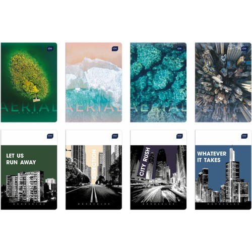 Zeszyt A5 96k kratka UV MIX WZORÓW 2 INTERDRU INTERDRUK 7361