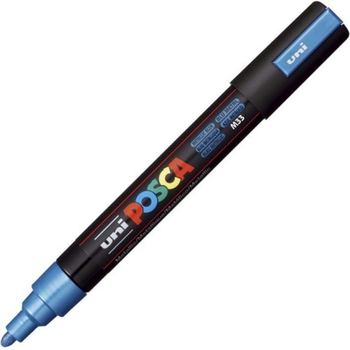 Marker z farbą plakatową Posca PC-5M, niebieski, Uni