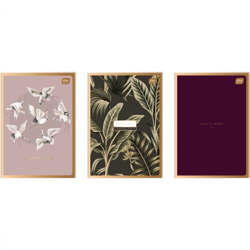 Zeszyt A4 60k kratka 70g METALLIC SATIN GOLD INTERDRUK