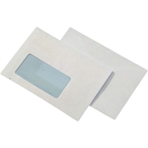 Koperta C6 SK biała 75g.okno lewe 45x90mm 1000szt.NC samoklejąca 11021300