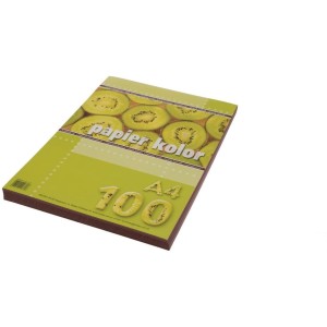 Papier xero c.brązowy A4 100ar. KRESKA