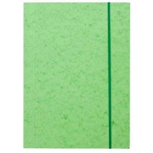 Teczka z gumką prostą NATUNA A4 preszpan jasna zielona 390g