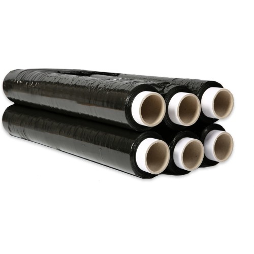 Folia stretch NATUNA 2,5kg 23mic czarna rozciągliwość 170%