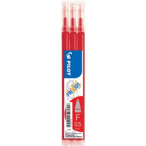 Wkład FRIXION CLIKER 0,5mm czerwony (3 sztuki) PIBLS-FR5-R-S3-E PILOT
