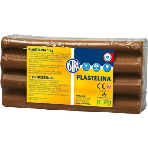 Plastelina Astra 1 kg brązowa 303111022 ASTRA