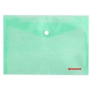 Teczka kopertowa na zamek A4 zielona PP-231 TT6708 PENMATE