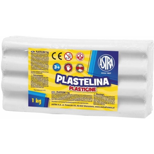 Plastelina Astra 1 kg biała 303111001 ASTRA