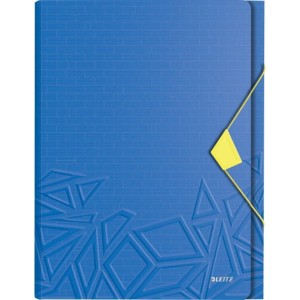 Teczka z przegródkami Leitz Urban Chic, PP, A4, mieści 250 kartek, niebieska 39970032