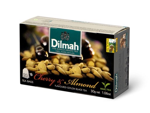 Herbata DILMAH AROMAT WIŚNIA&MIGDAŁ (20 saszetek) czarna