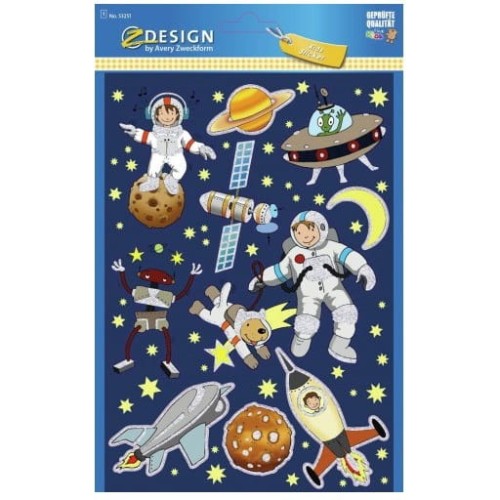 Naklejki duże dla dzieci KOSMOS 53251 Z-DESIGN AVERY ZWECKFORM