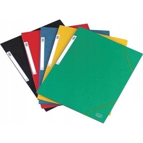 Teczka z gumką kartonowa SAMOA żółta 600g. E120615-08 ELBA