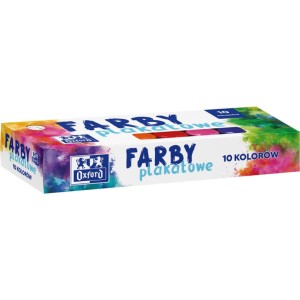 Farby plakatowe 10 kolorów 20ml 400167101 OXFORD