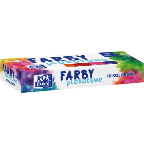 Farby plakatowe 10 kolorów 20ml 400167101 OXFORD
