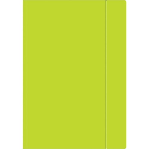 Teczka z gumką A4+ FLUO limonkowa INTERDRUK