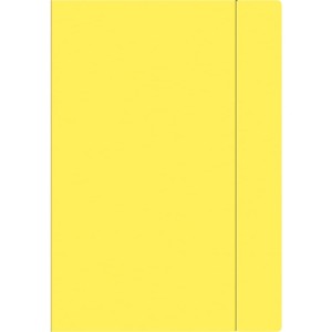 Teczka z gumką A4+ FLUO żółta INTERDRUK