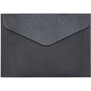 Koperta C6 PEARL czarna 150g/m2 (10) 280277 Galeria Papieru