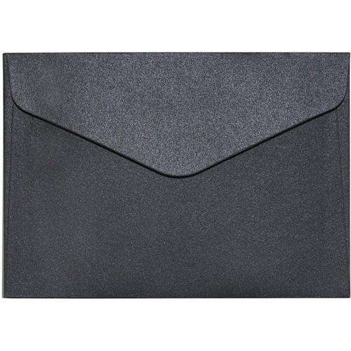 Koperta C6 PEARL czarna 150g/m2 (10) 280277 Galeria Papieru