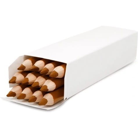 Kredki BAMBINO trójkątne drewniane brązowe (12) 3714 St.Majewski