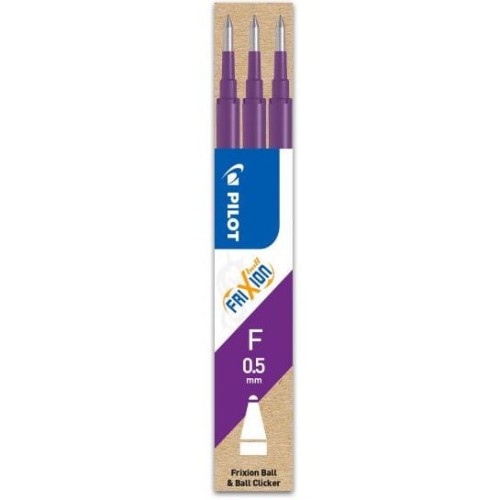 Wkład FRIXION CLIKER 0,5mm fioletowy (3 sztuki) PIBLS-FR5-V-S3-E PILOT