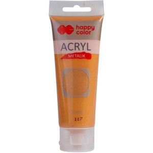 Farba akrylowa 75ml florenckie złoto met HA 7370 0075-117 HAPPY COLOR