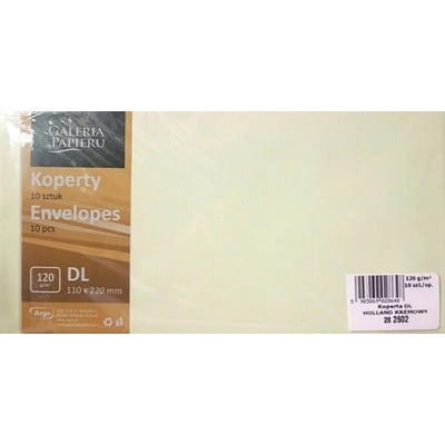 Koperta DL HOLLAND kremowy P 120g. (10) 282602