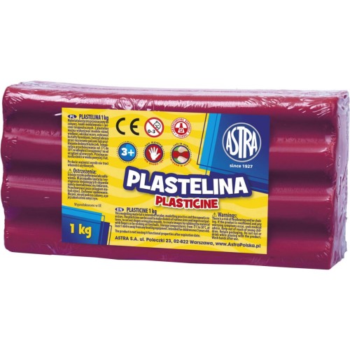 Plastelina Astra 1 kg purpurowa 303111009 ASTRA