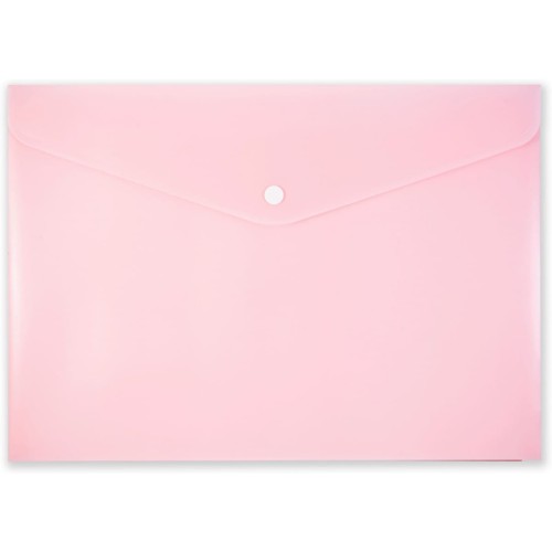 Teczka kopertowa na zatrzask A4 PP-113 różowa pastelowa TT7939 PENMATE