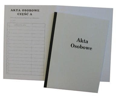 Teczka akt osobowych oklejana ABCDE bez treści granatowa 1824-339-102 WARTA