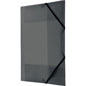 Teczka z gumką na rogach A4 PP czarna BT624-V TETIS