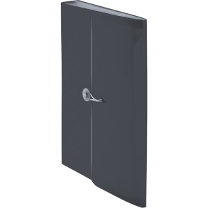 Teczka A4 harm.PP 13przegródek z gumką czarna BT622-V TETIS