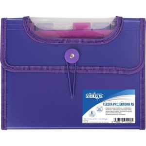 Teczka VFILE PP A5 z 6 przekładkami fioletowa SF039 STRIGO
